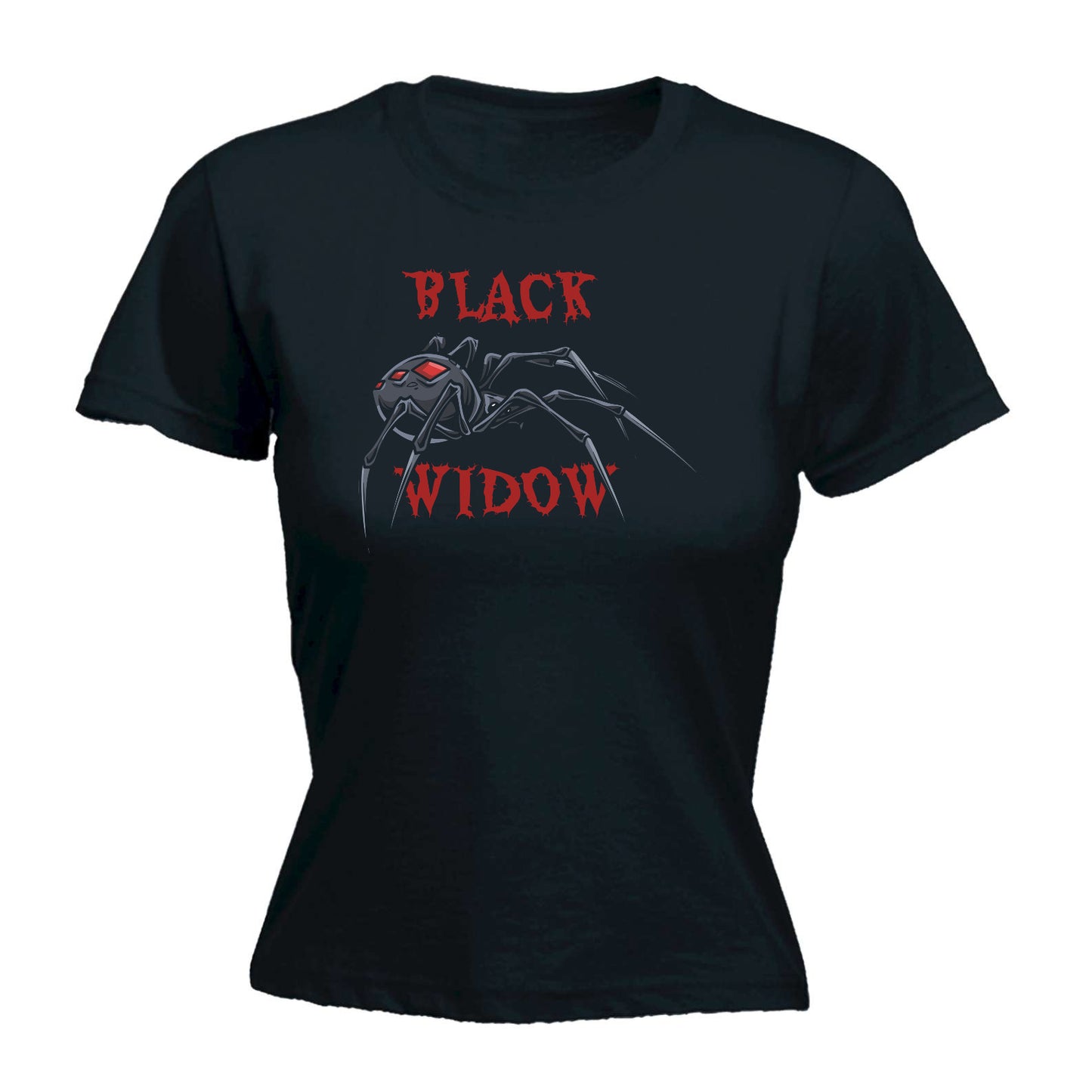 Black Widow Spider - Funny Womens T-Shirt Tshirt