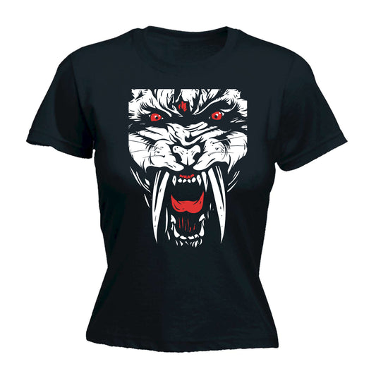 Sabertooth Animal Fashion - Funny Womens T-Shirt Tshirt