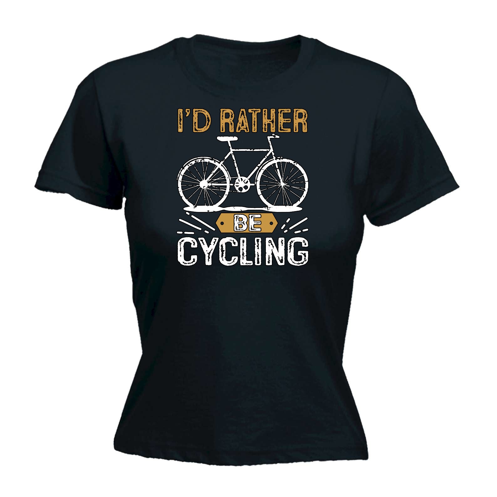 Id Rather Be Cycling Cycling Bicycle Bike - Funny Womens T-Shirt Tshirt