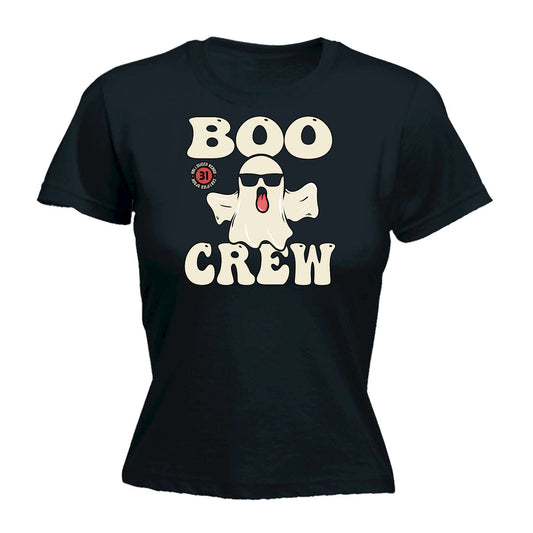 Boo Crew Ghost Halloween - Funny Womens T-Shirt Tshirt