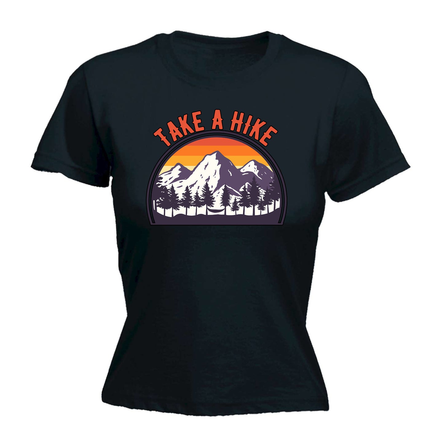 Take A Hike Hiking - Funny Womens T-Shirt Tshirt