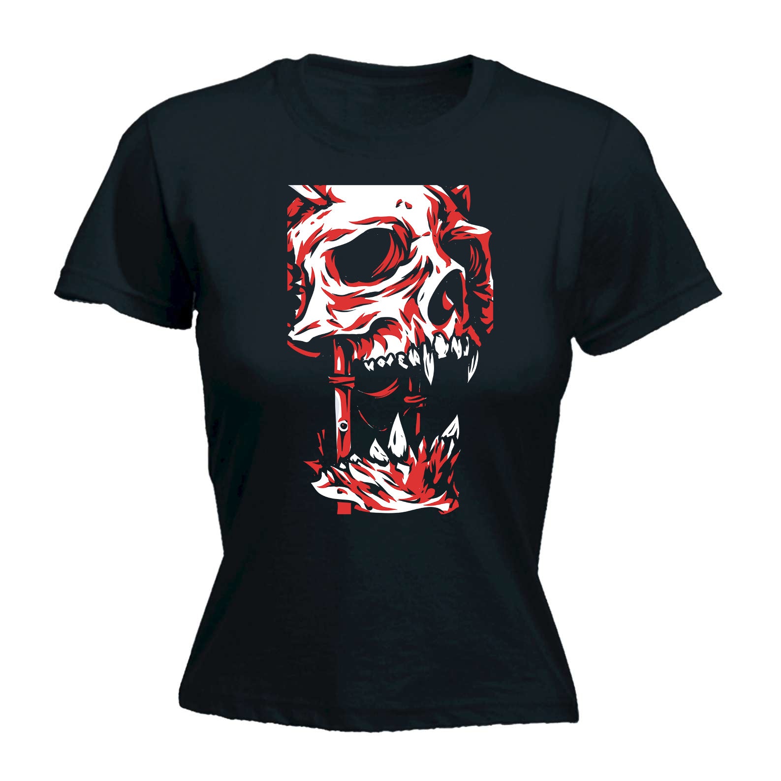 Broken Skull Fashion - Funny Womens T-Shirt Tshirt