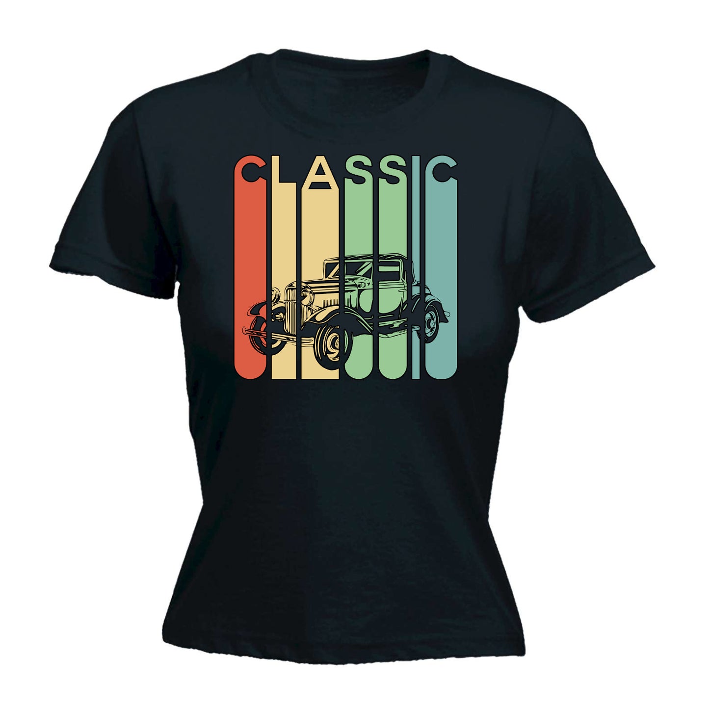 Classic Car - Funny Womens T-Shirt Tshirt