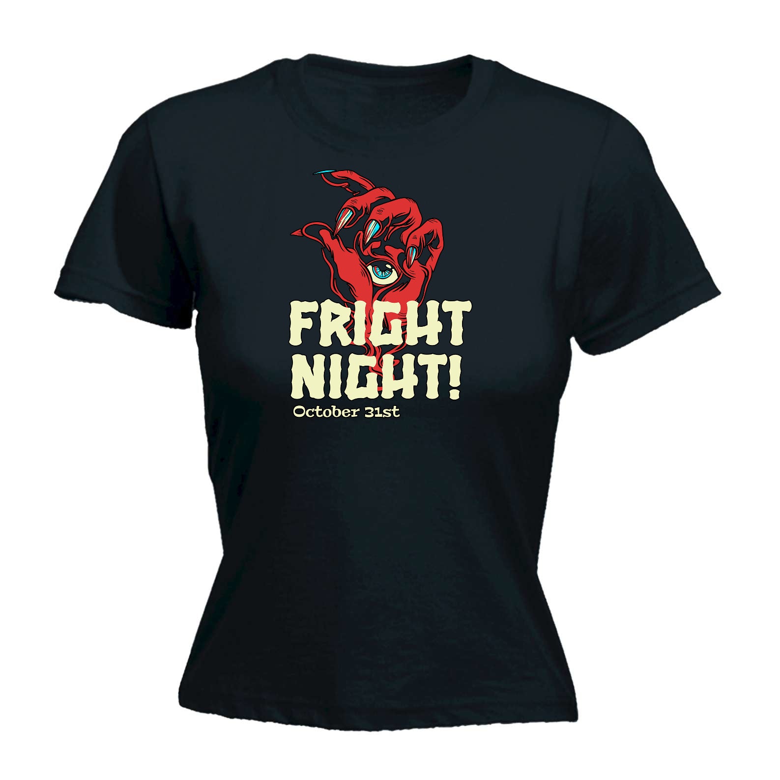 Fright Night Halloween - Funny Womens T-Shirt Tshirt