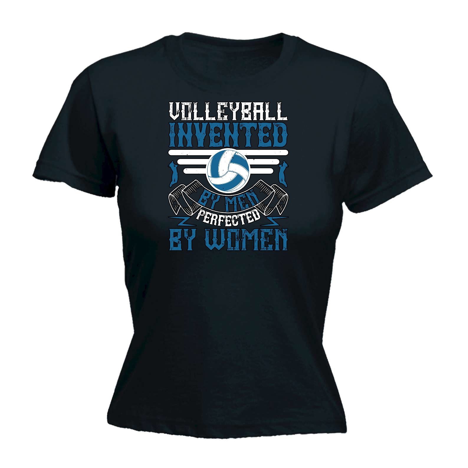 Volleyball Invented By Men Perfected By Women - Funny Womens T-Shirt Tshirt