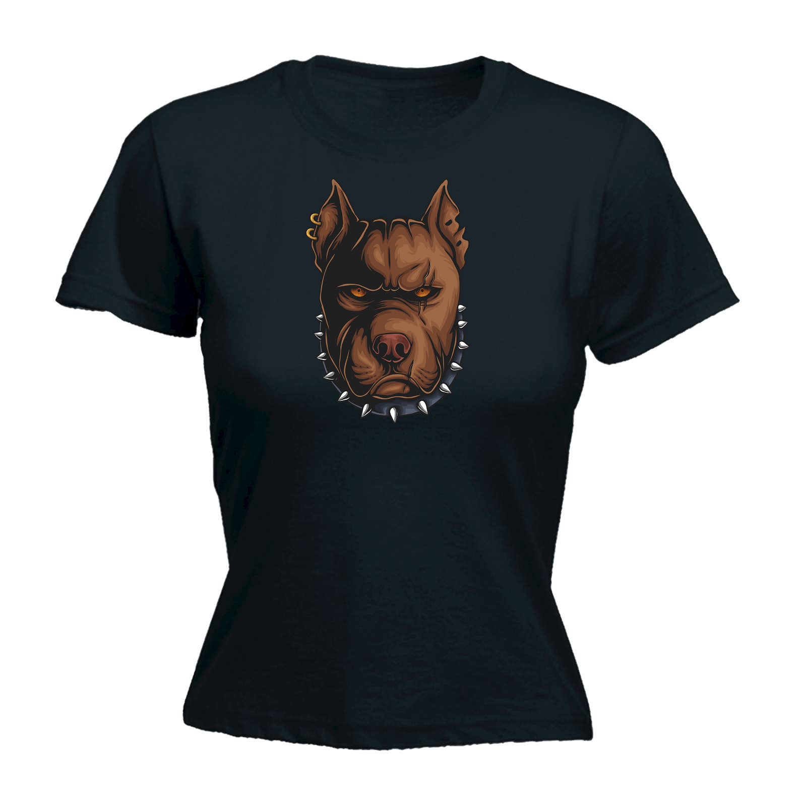 Pitbull Dog - Funny Womens T-Shirt Tshirt