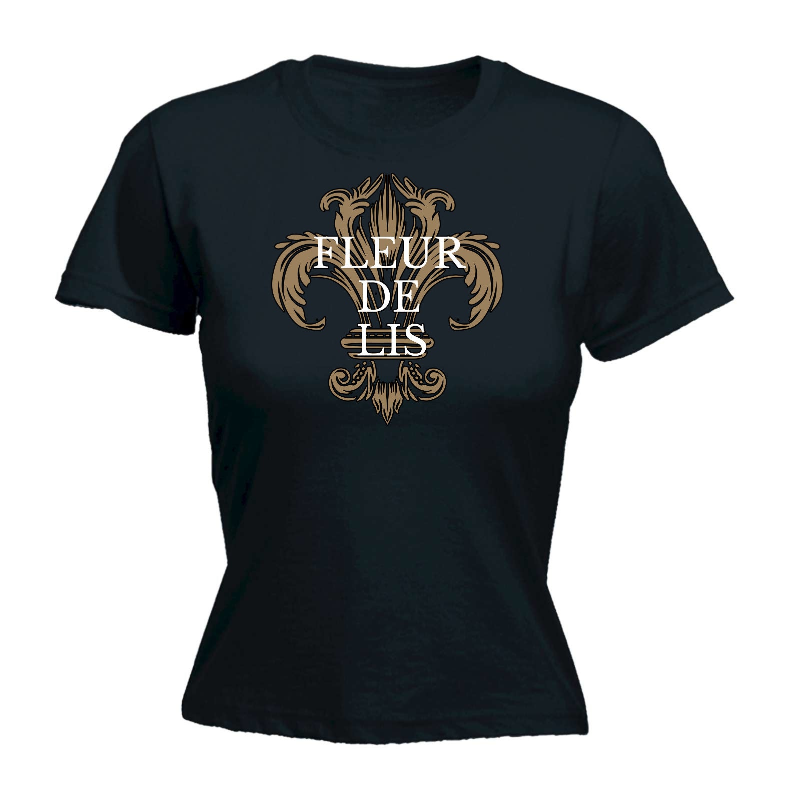 Fleur De Lis - Funny Womens T-Shirt Tshirt