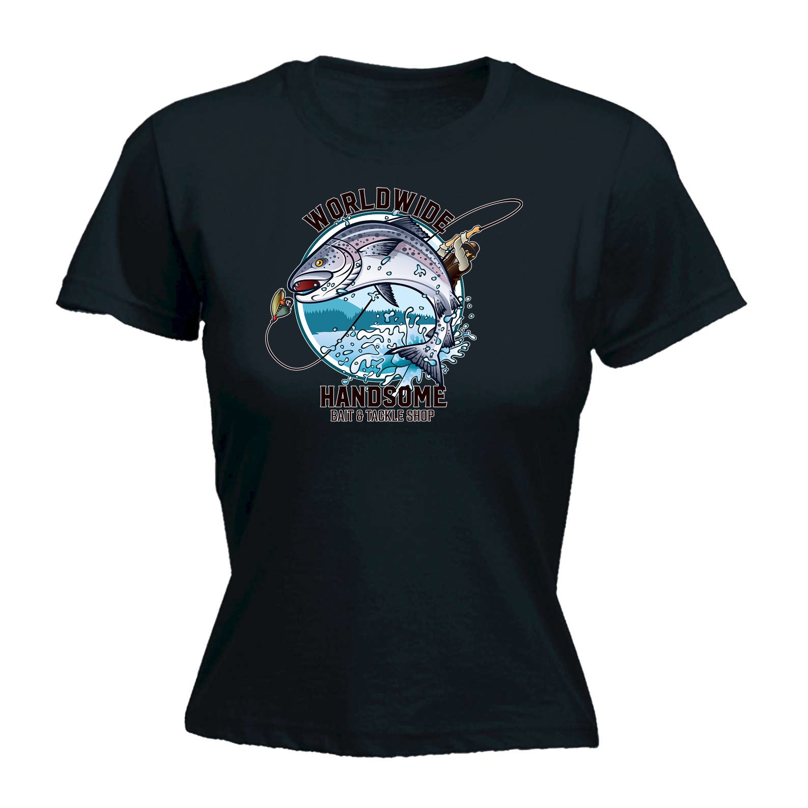 Worldwide Handsome Bait And Tackle Shop - Funny Womens T-Shirt Tshirt