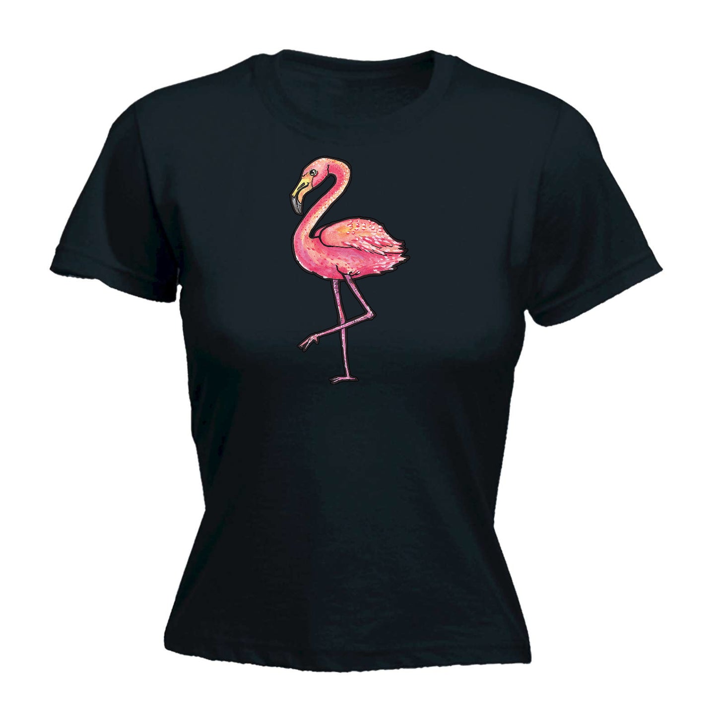 Pink Flamingo - Funny Womens T-Shirt Tshirt