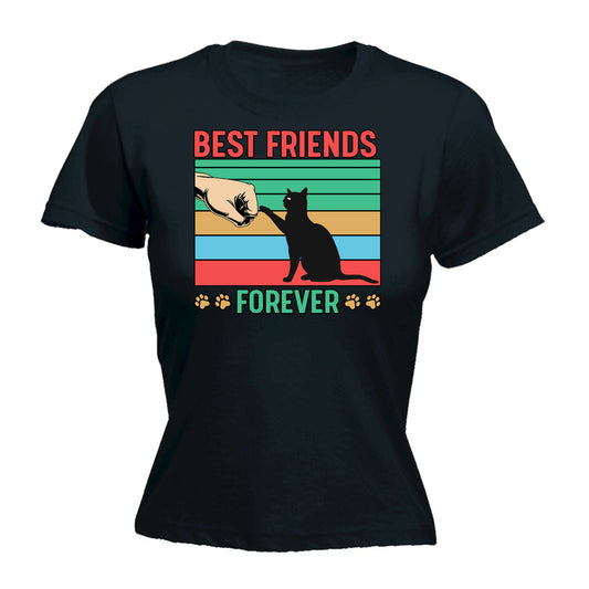 Best Friends Forever Cat Cats Kitten Pussy - Funny Womens T-Shirt Tshirt