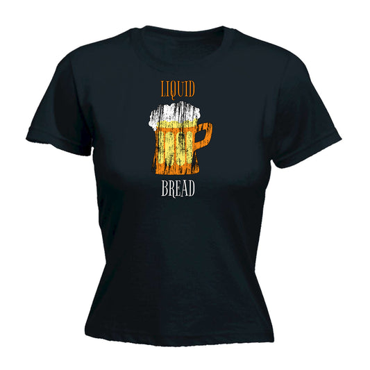 Liquid Bread Beer - Funny Womens T-Shirt Tshirt