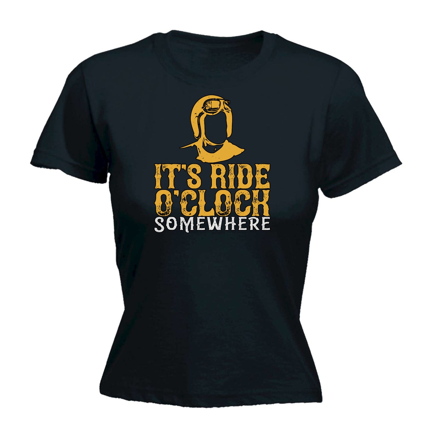 Its Ride Oclock Somwhere Motorbike Motorcycle - Funny Womens T-Shirt Tshirt