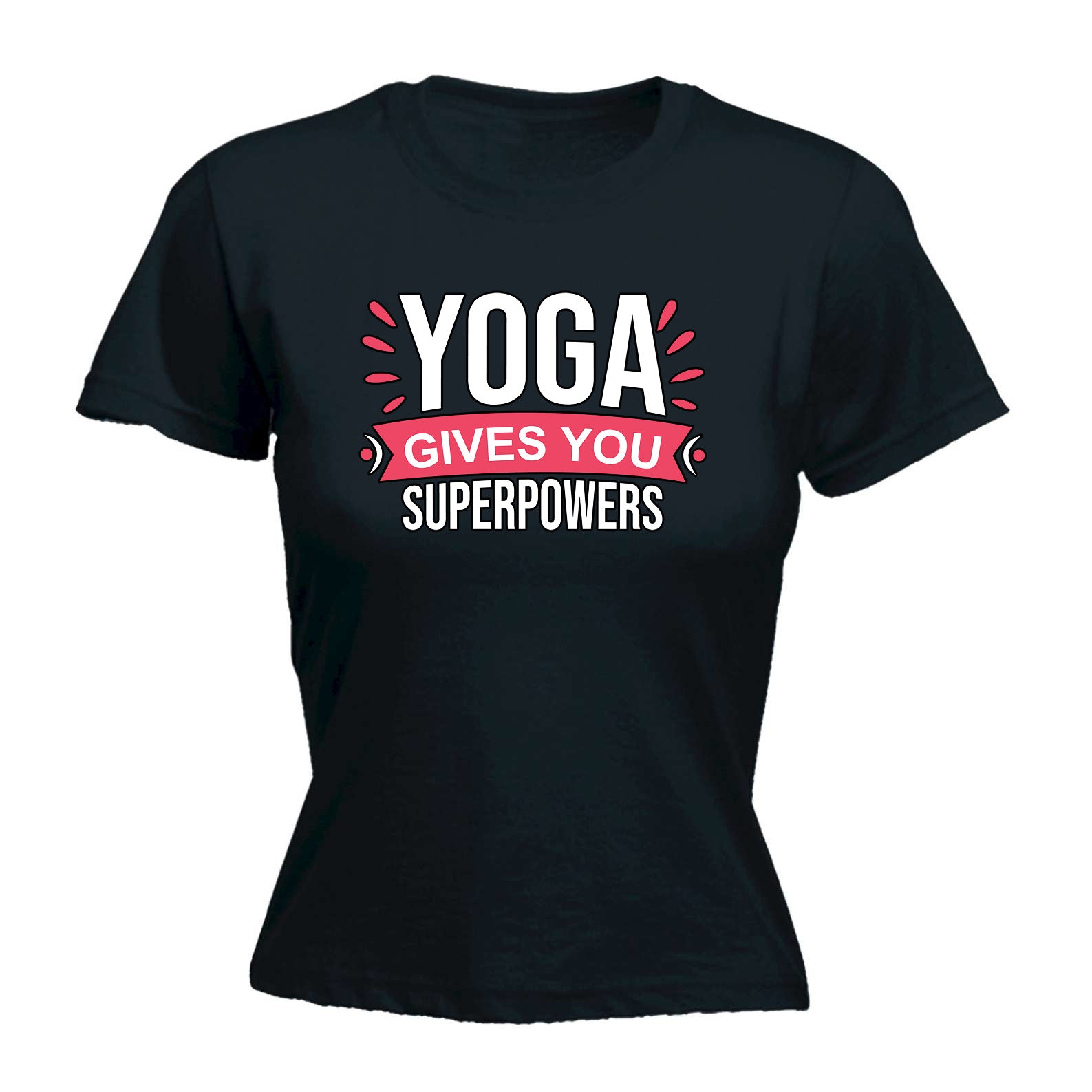 Yoga Gives You Superpowers - Funny Womens T-Shirt Tshirt