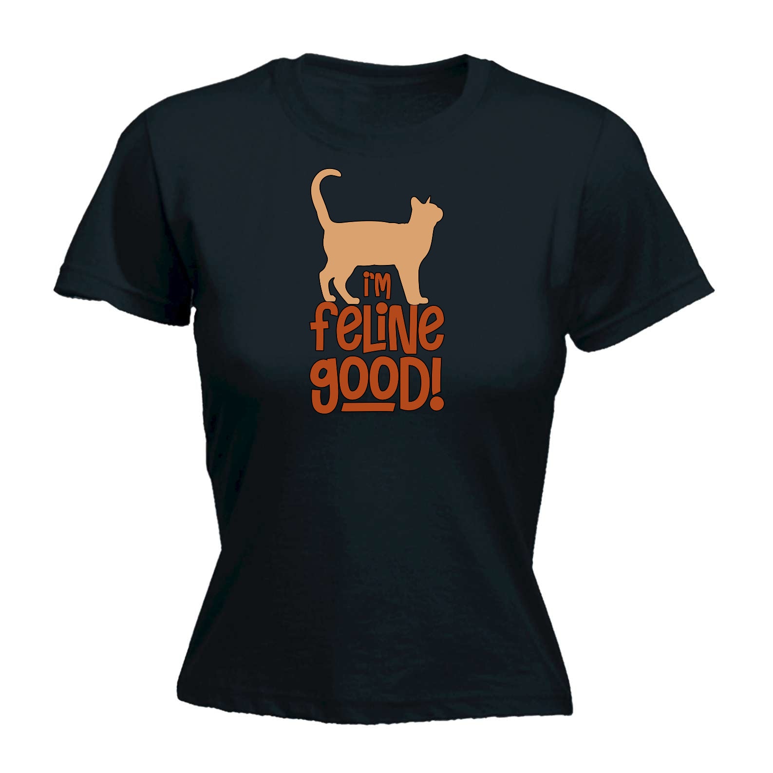 Im Feline Good Cat Kitten Pussy Cats - Funny Womens T-Shirt Tshirt