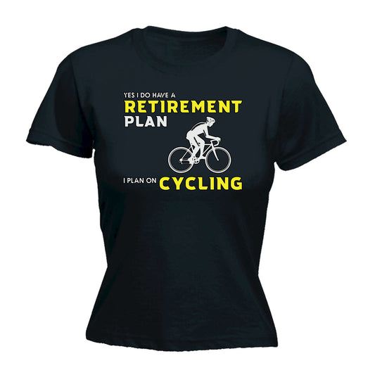 Retirement Plan V2 Cycling Bicycle Bike - Funny Womens T-Shirt Tshirt