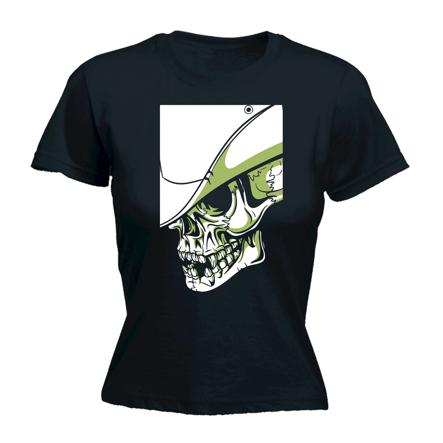 Cowboy Skull Fashion - Funny Womens T-Shirt Tshirt