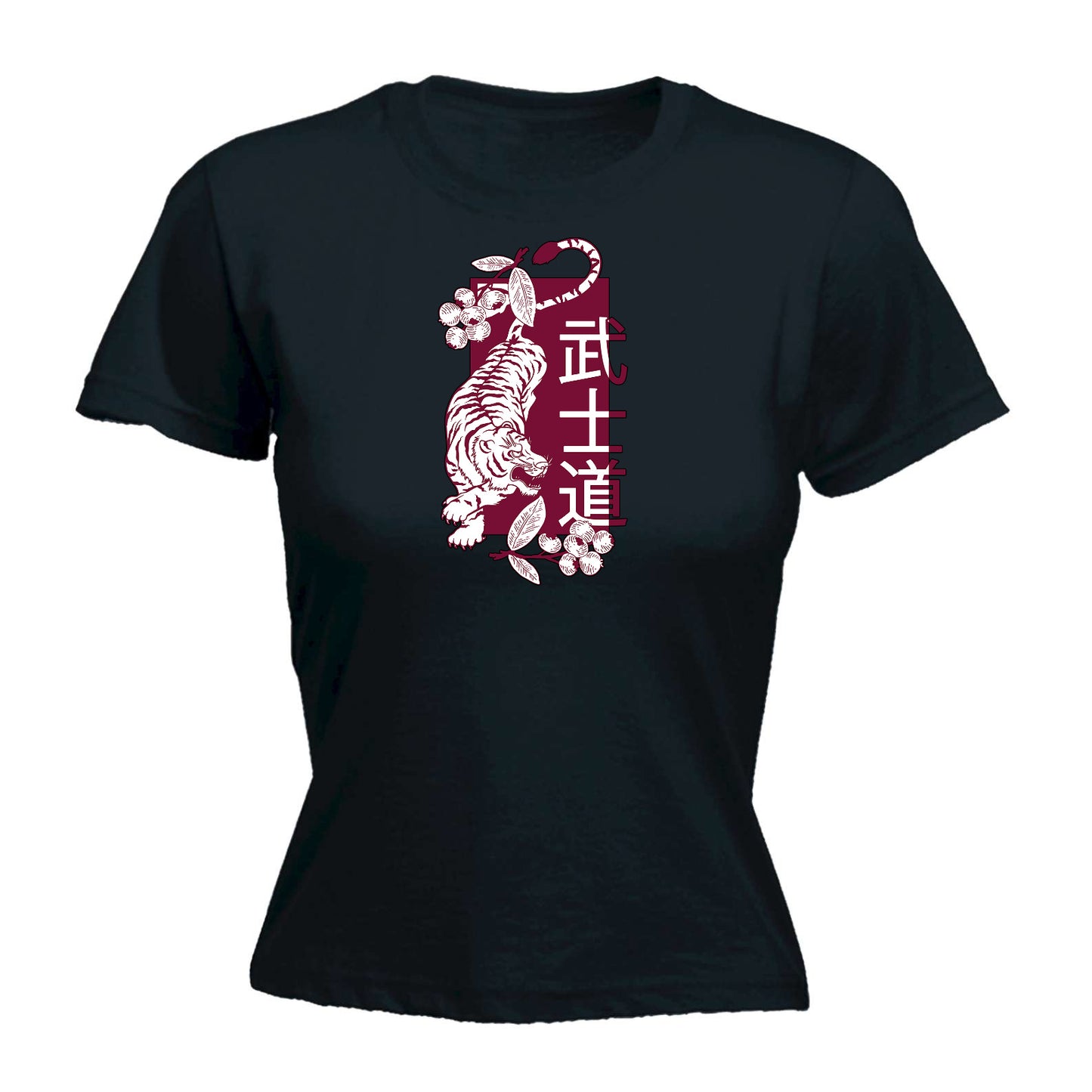 Tiger Japanise - Funny Womens T-Shirt Tshirt