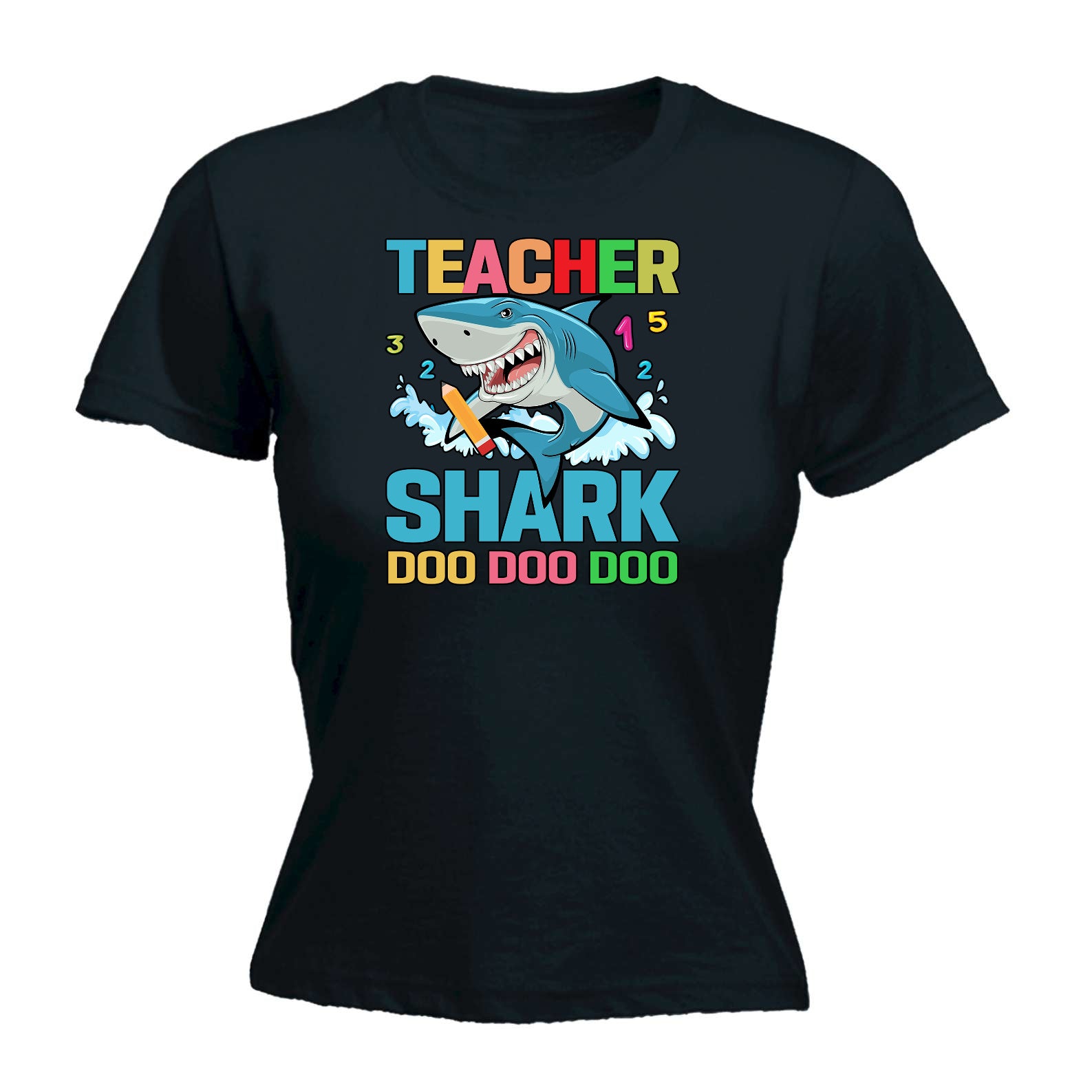 Teacher Shark Doo Doo - Funny Womens T-Shirt Tshirt