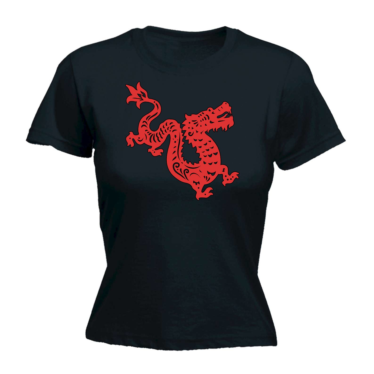 Red Dragon - Funny Womens T-Shirt Tshirt