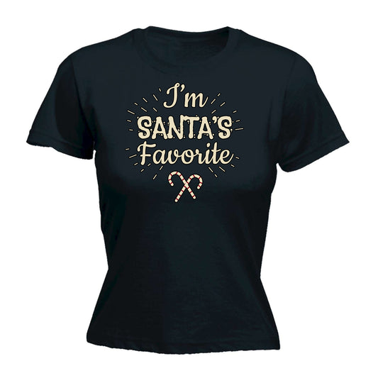 Im Santas Favorite Christmas Xmas - Funny Womens T-Shirt Tshirt