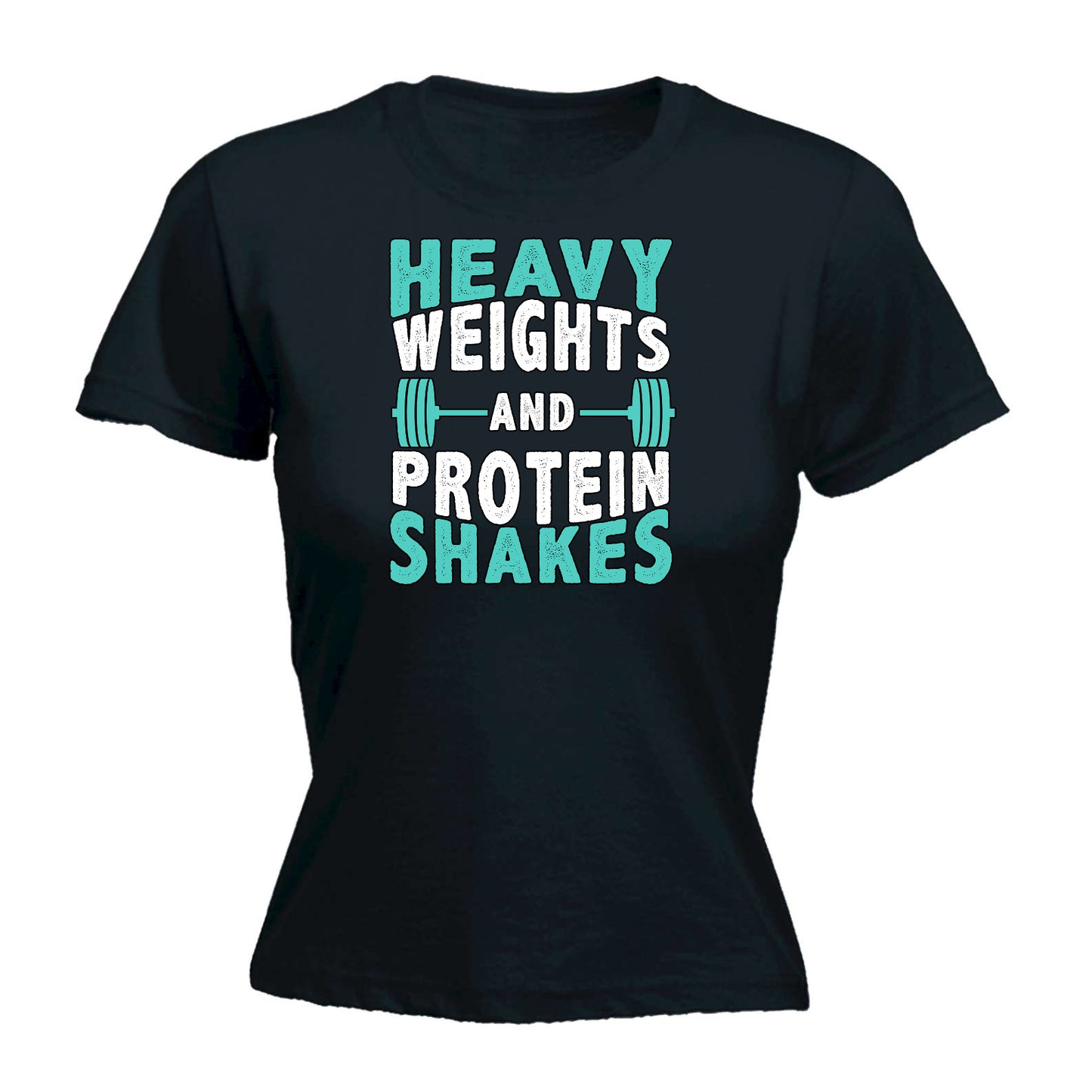 Heavy Weights And Protein Shakes Gym Bodybuilding - Funny Womens T-Shirt Tshirt