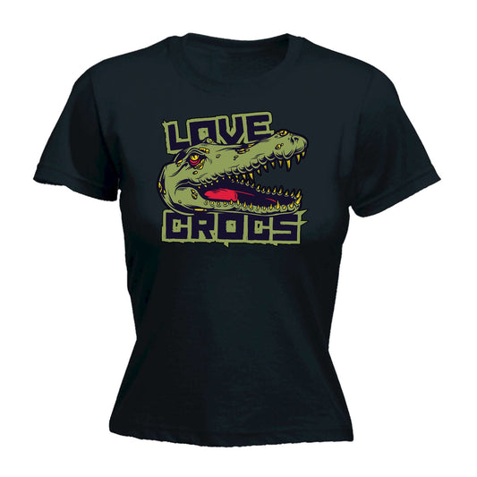 Love Croc Fashion Crocodile - Funny Womens T-Shirt Tshirt