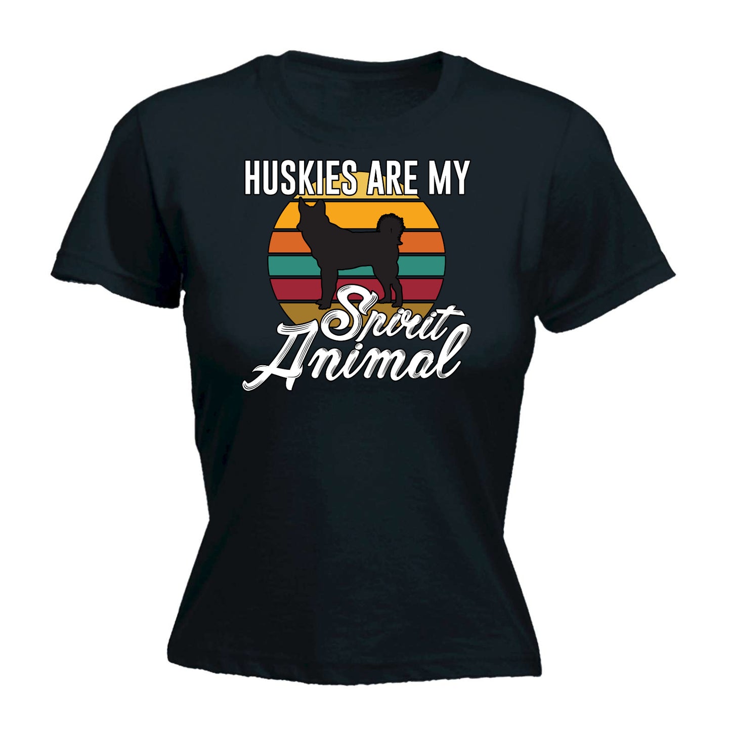 Huskies Spirit Dogs Dog Pet Animal - Funny Womens T-Shirt Tshirt