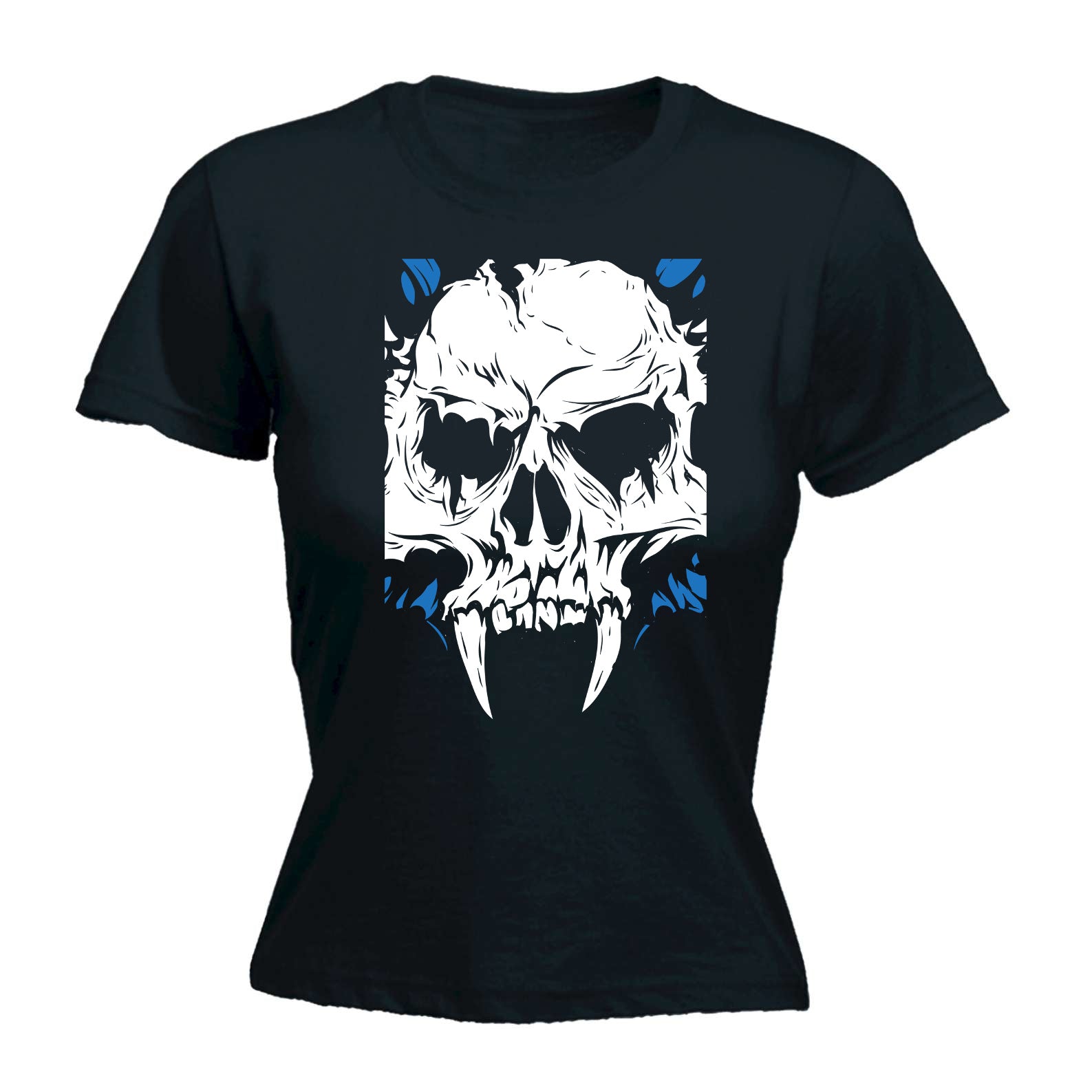 Vampire Skull - Funny Womens T-Shirt Tshirt