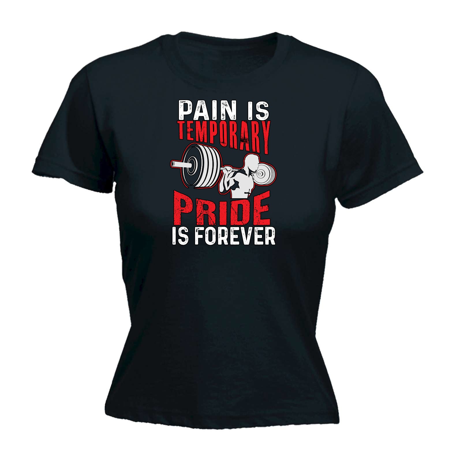 Pain Is Temporary Gym Bodybuilding Weights - Funny Womens T-Shirt Tshirt