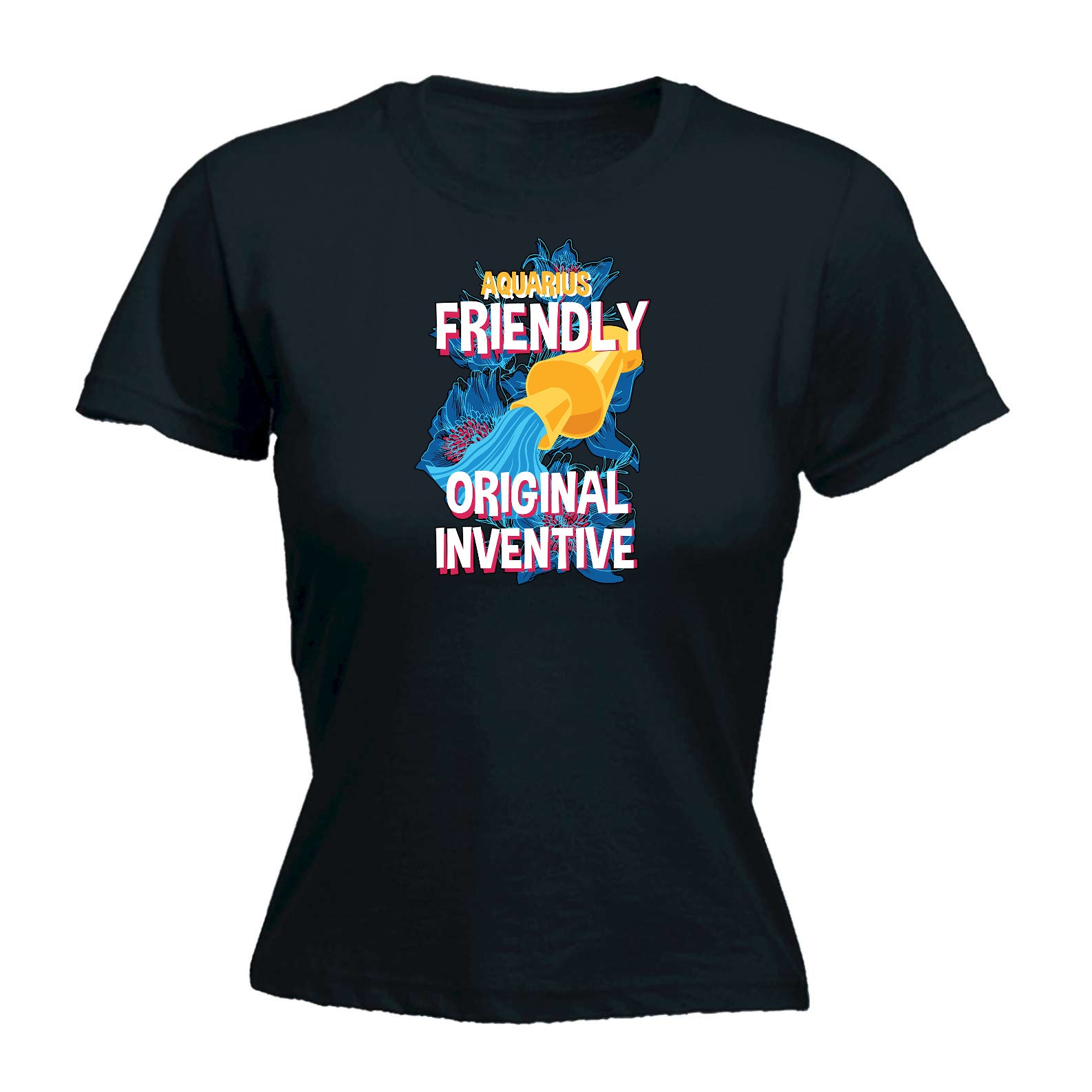 Aquarius Water Bearer Birthday Original Inventive - Funny Womens T-Shirt Tshirt