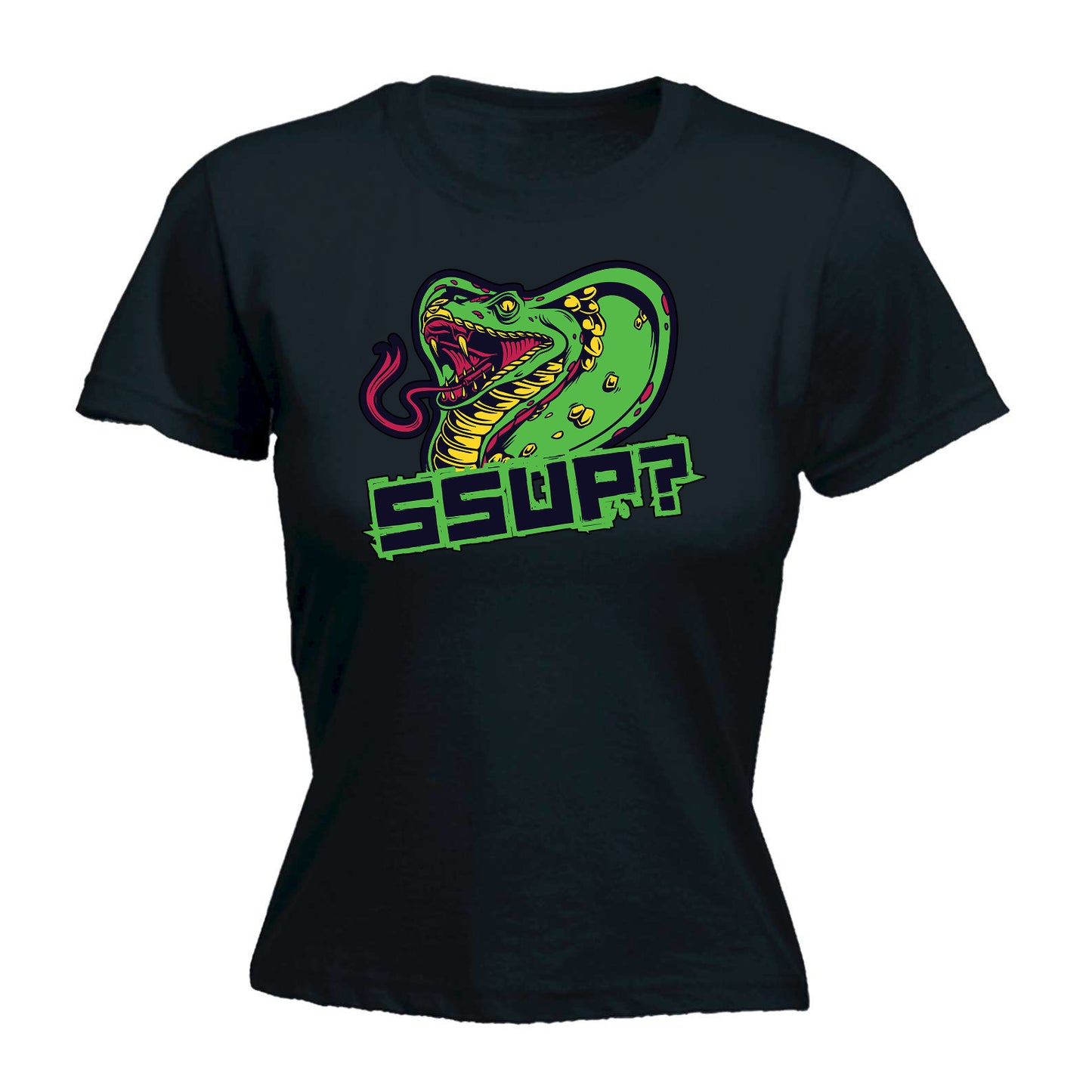 Ssup Snake Fashion - Funny Womens T-Shirt Tshirt