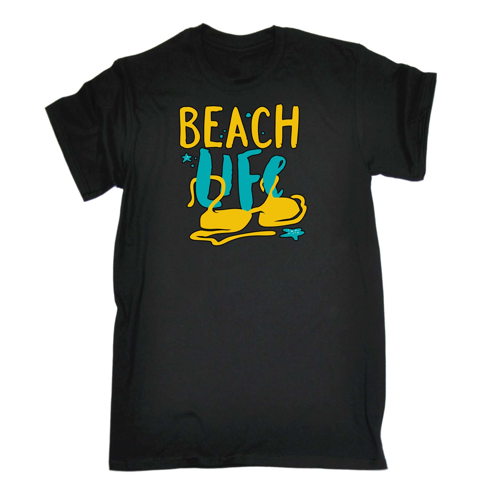 Beach Life Summer - Mens 123t Funny T-Shirt Tshirts