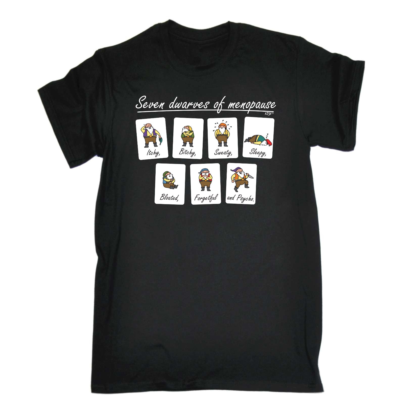 Seven Dwarves Of Menopause - Mens Funny T-Shirt Tshirts