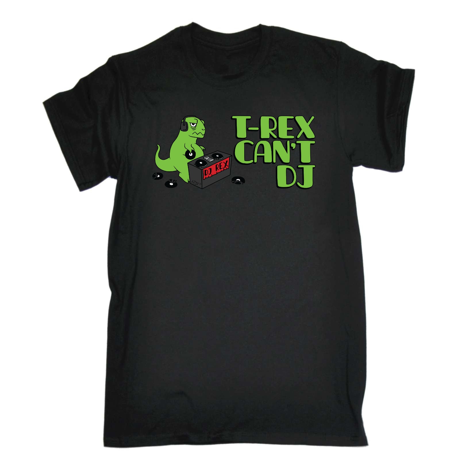 Trex Cant Dj Dinosaur - Mens Funny T-Shirt Tshirts