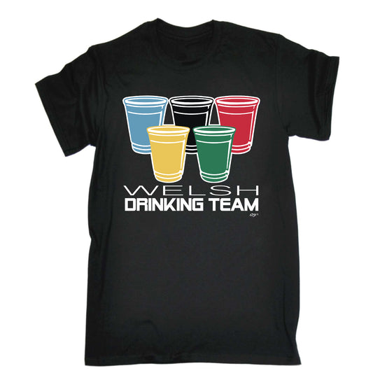Welsh Drinking Team Glasses - Mens Funny T-Shirt Tshirts