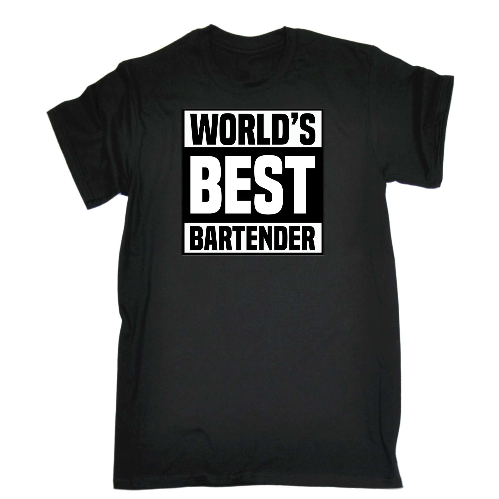 Worlds Best Bartender Hotel Pub - Mens 123t Funny T-Shirt Tshirts
