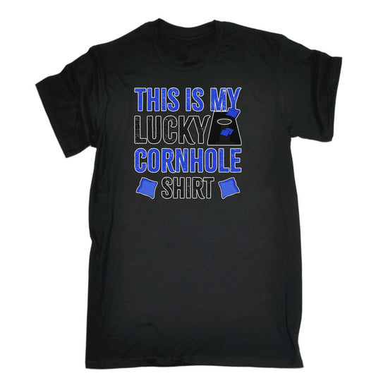 This Is My Lucky Cornhole Shirt - Mens 123t Funny T-Shirt Tshirts