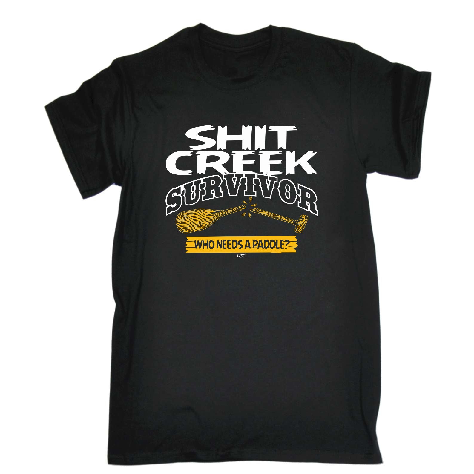 Creek Survivor Who Needs A Paddle - Mens Funny T-Shirt Tshirts