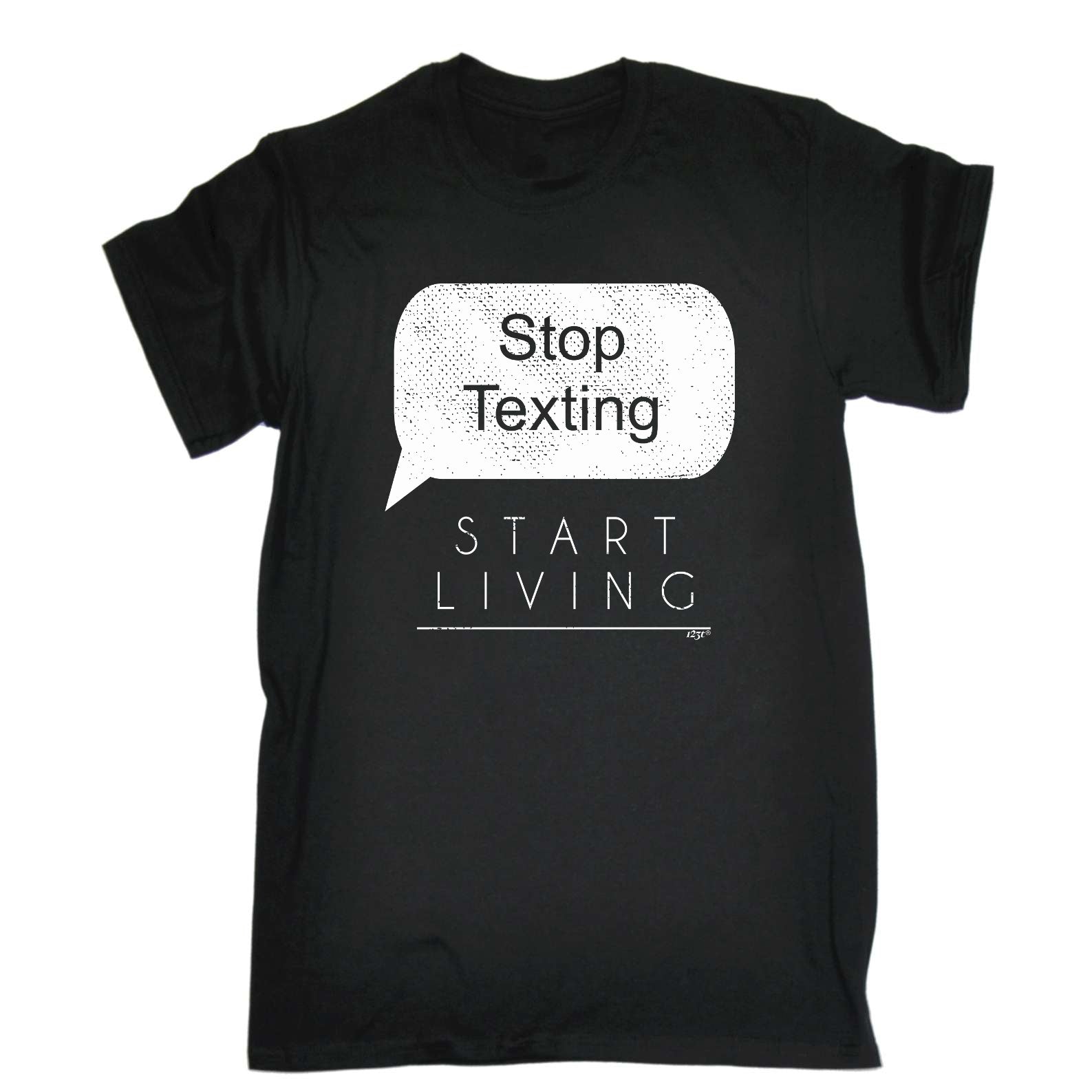 Stop Texting Start Living - Mens Funny T-Shirt Tshirts