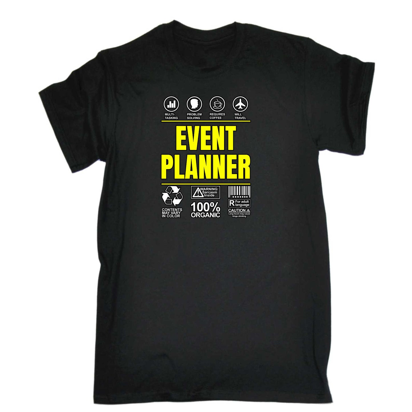 Event Planner Sarcastic Humour - Mens 123t Funny T-Shirt Tshirts