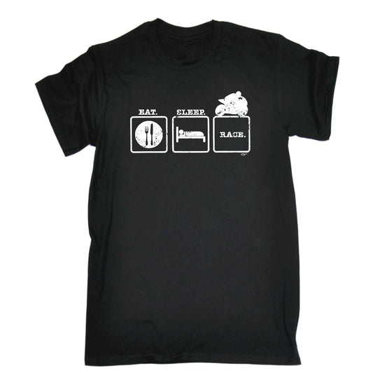 Eat Sleep Race Superbike Motorbike - Mens Funny T-Shirt Tshirts