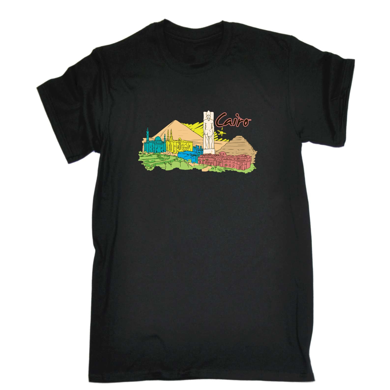 Cairo Egypt Country Flag Destination - Mens 123t Funny T-Shirt Tshirts