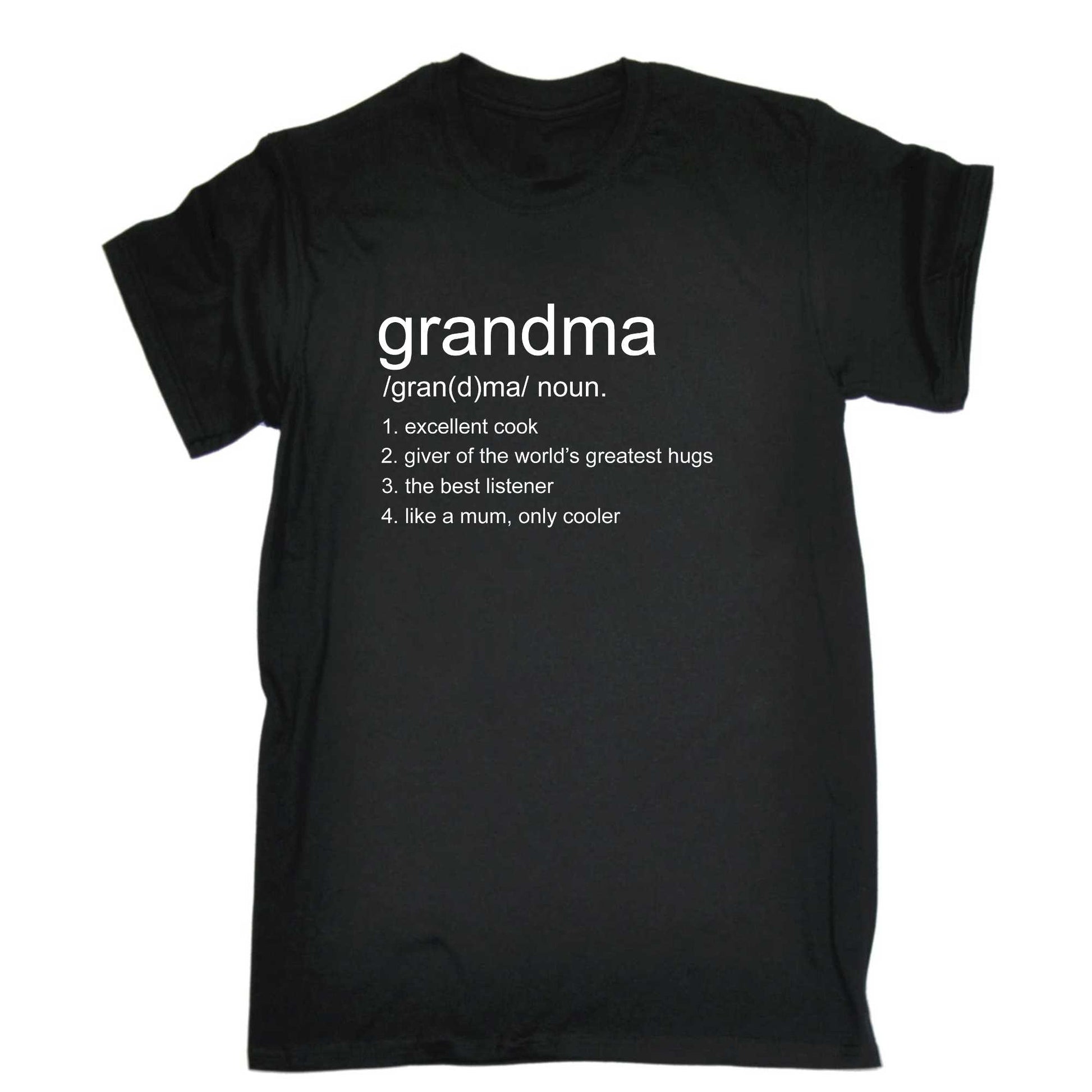 Grandma Definition Like A Mum Only Cooler Mothers Day - Mens 123t Funny T-Shirt Tshirts
