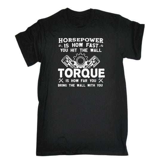 Horsepower Torque Mechanic Car - Mens 123t Funny T-Shirt Tshirts