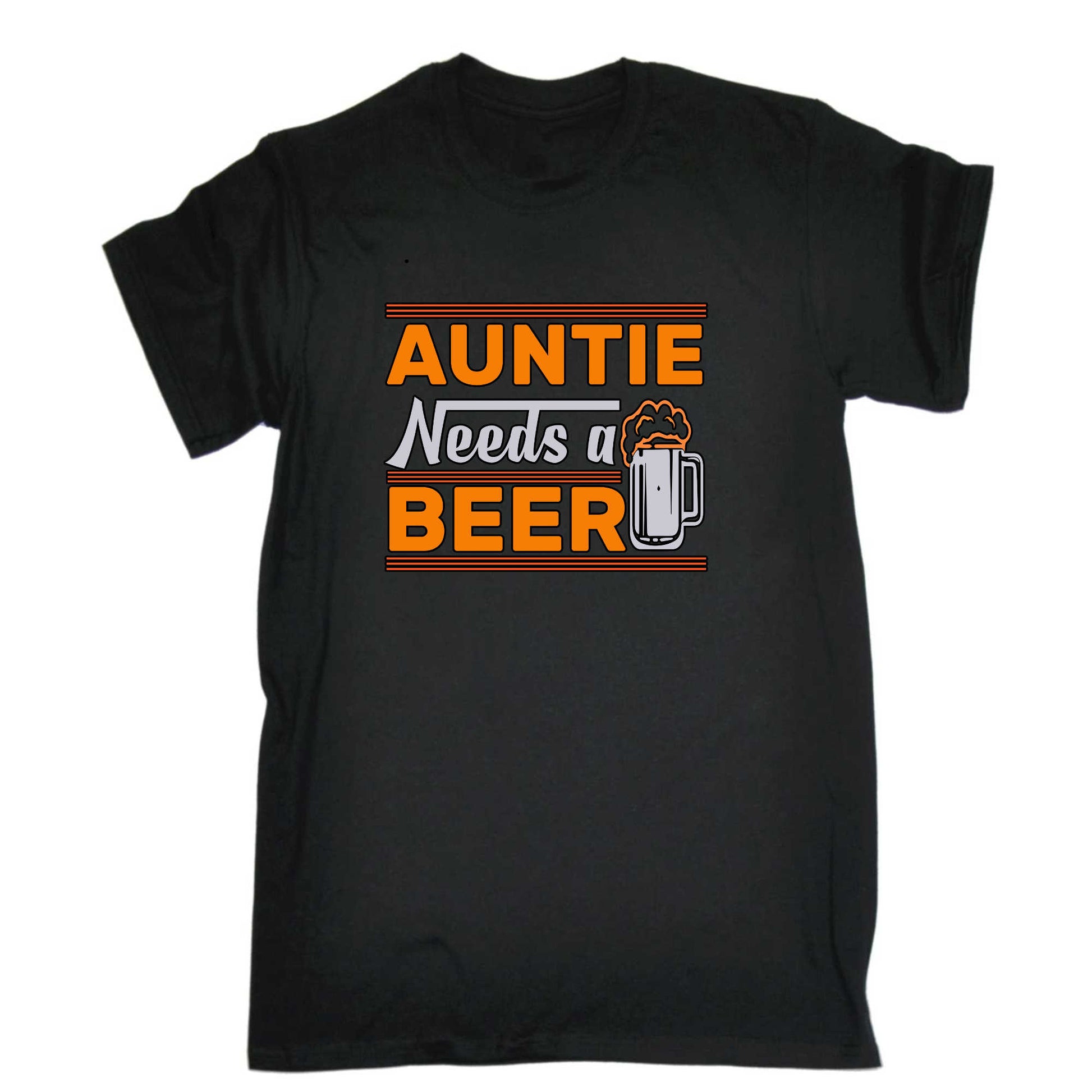 Auntie Needs A Beer - Mens 123t Funny T-Shirt Tshirts