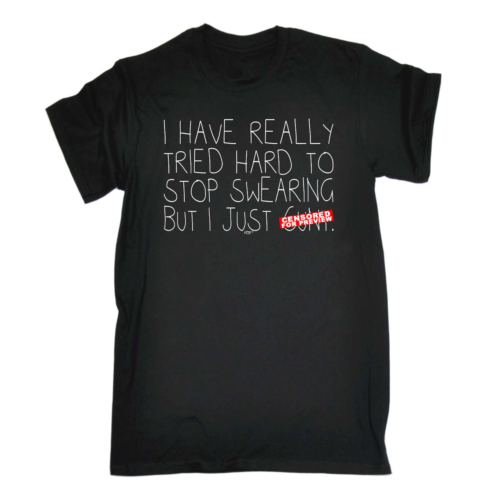 Tried Hard To Stop Swearing - Mens Funny T-Shirt Tshirts