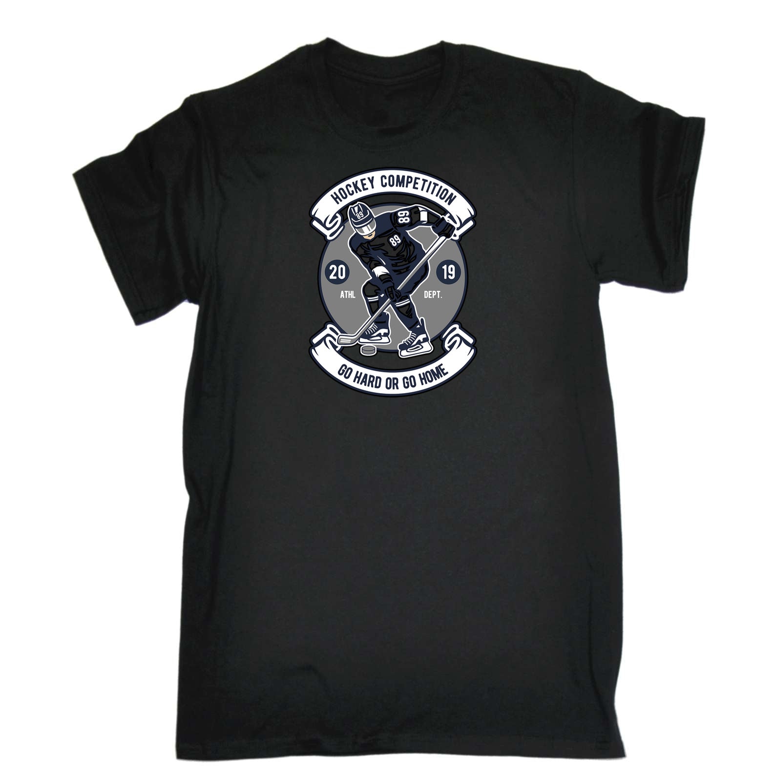 Ice Hockey Competition Athl Dept - Mens 123t Funny T-Shirt Tshirts