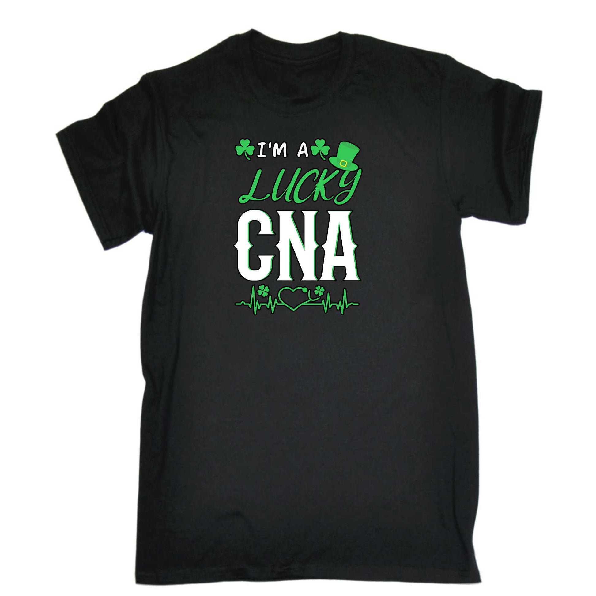 Im A Lucky Cna Nurse St Patricks Day Ireland - Mens 123t Funny T-Shirt Tshirts