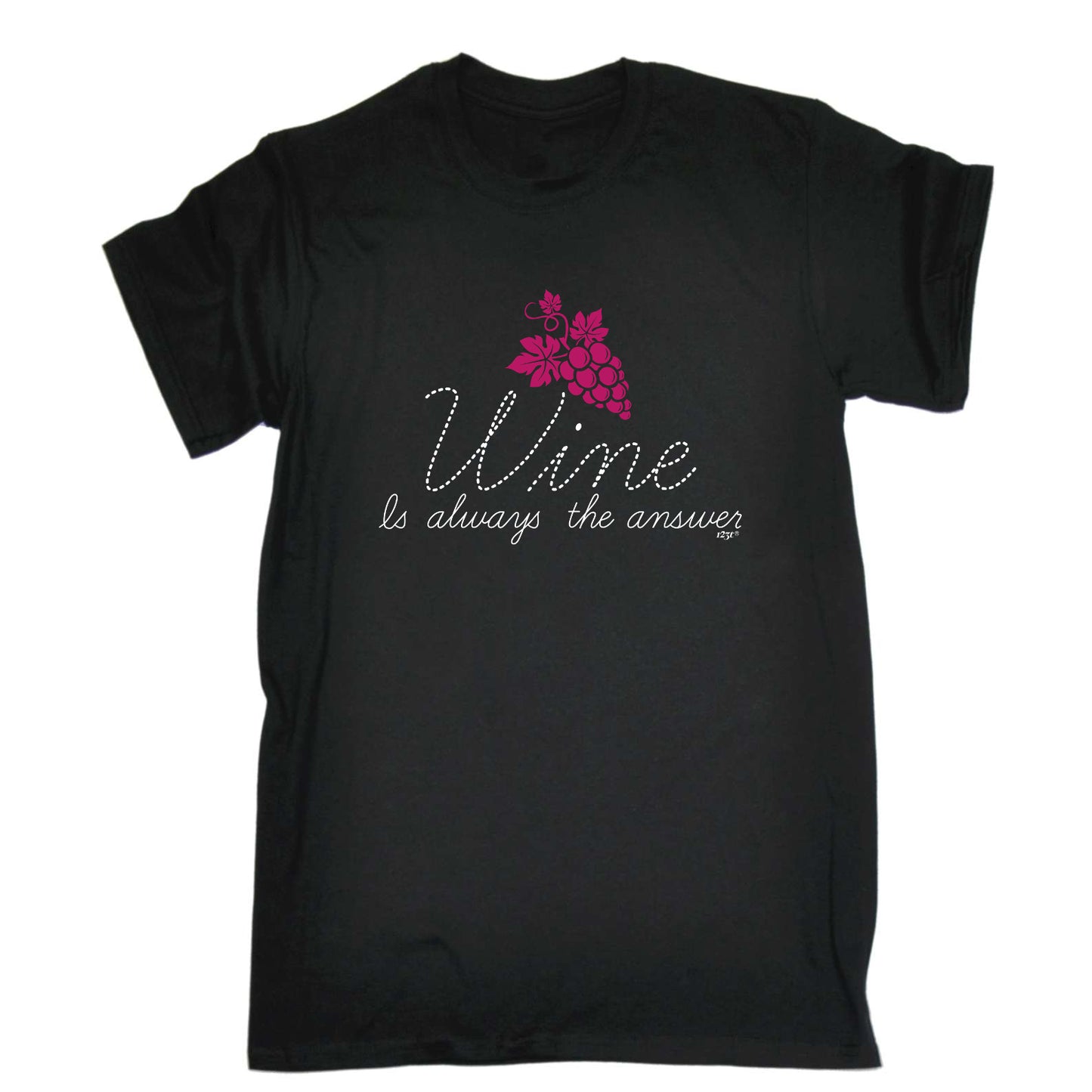 Wine Is Always The Answer - Mens Funny T-Shirt Tshirts