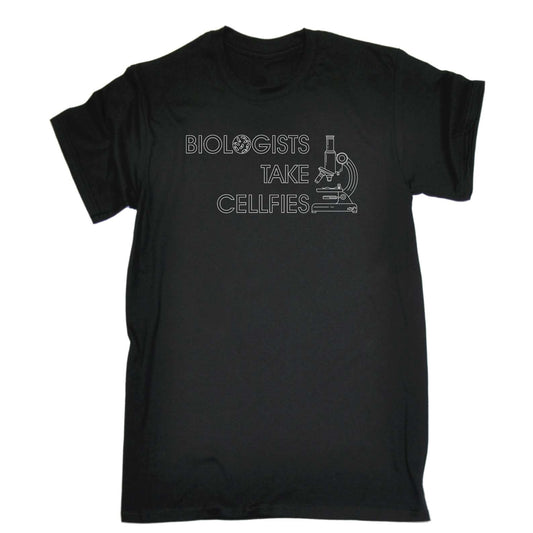 Biologists Take Cellfies - Mens Funny T-Shirt Tshirts